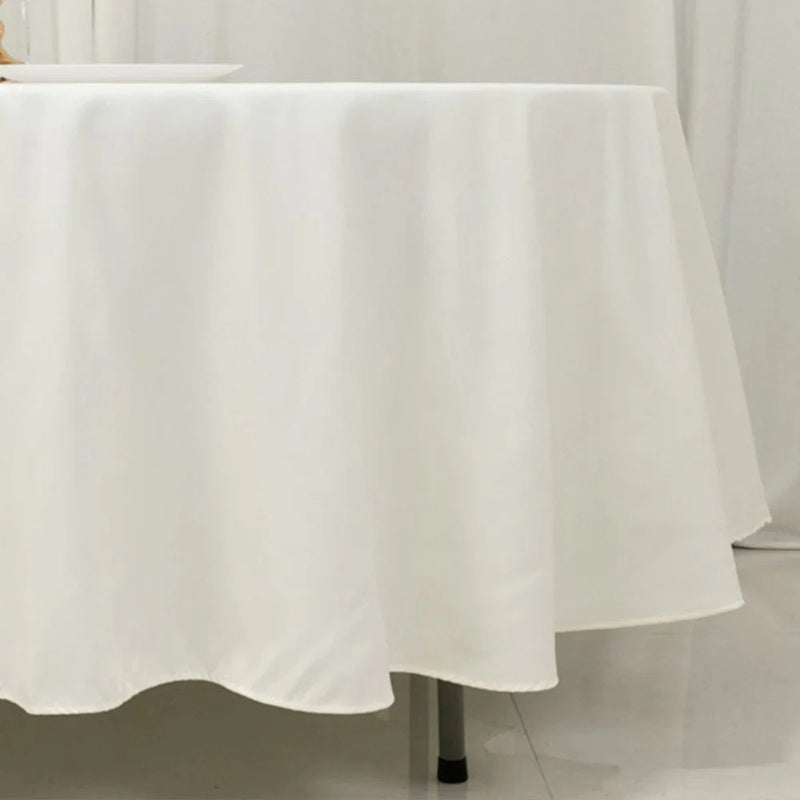108" Cotton Blend Round Tablecloth for Weddings and Events