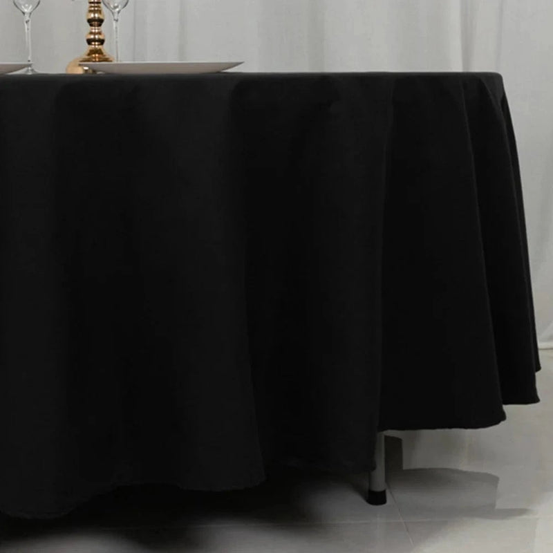 108" Cotton Blend Round Tablecloth for Weddings and Events