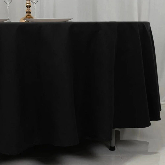 108" Cotton Blend Round Tablecloth for Weddings and Events