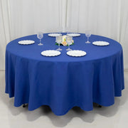 108" Cotton Blend Round Tablecloth for Weddings and Events
