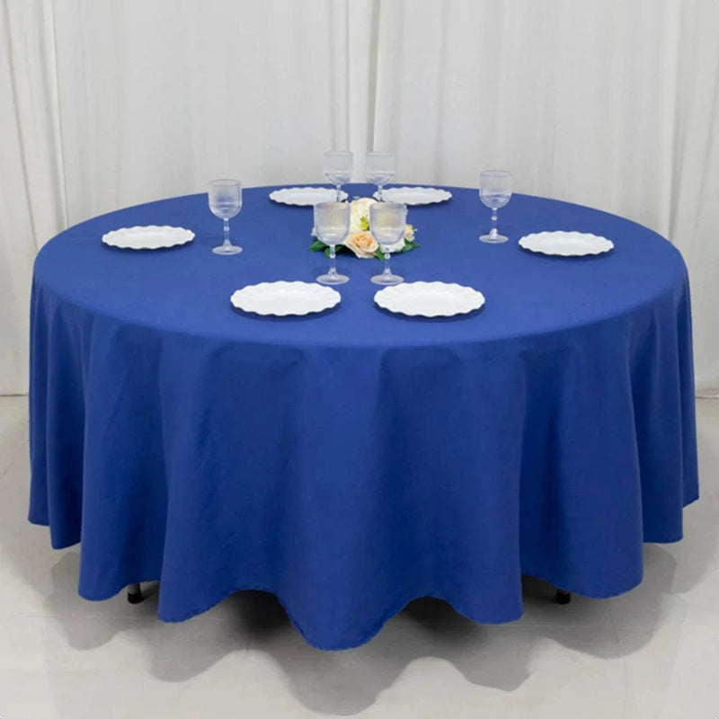108" Cotton Blend Round Tablecloth for Weddings and Events