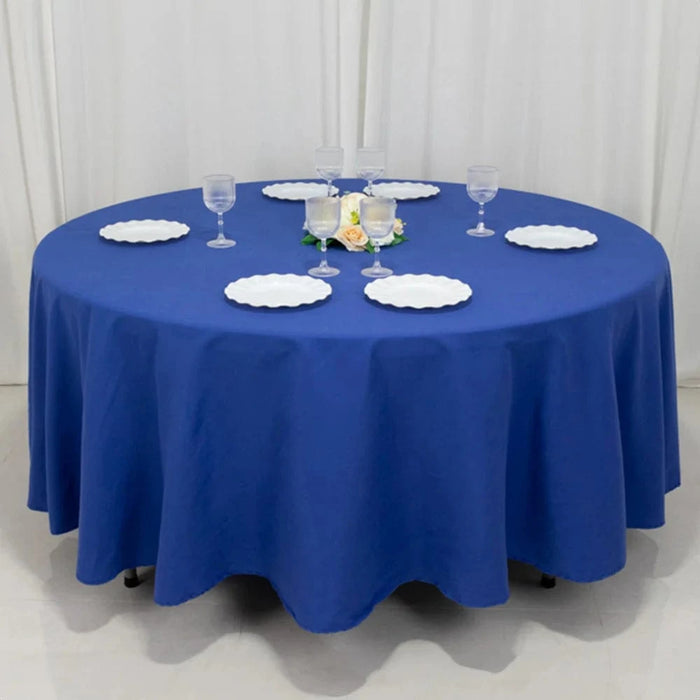 108" Cotton Blend Round Tablecloth for Weddings and Events