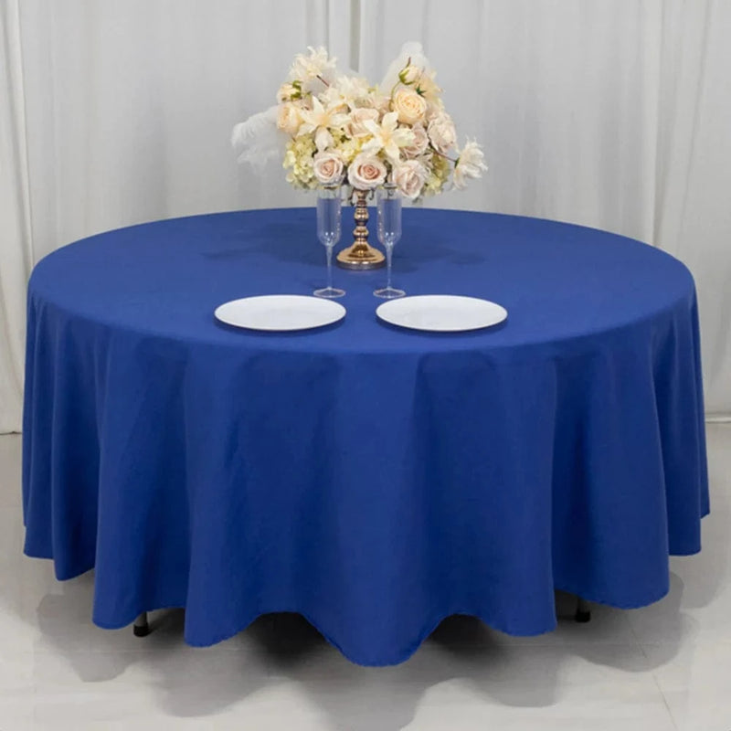 108" Cotton Blend Round Tablecloth for Weddings and Events