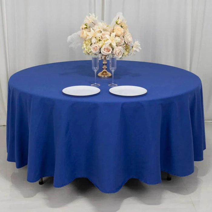 108" Cotton Blend Round Tablecloth for Weddings and Events