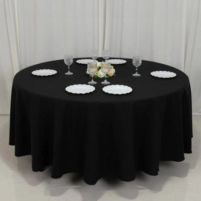 108" Cotton Blend Round Tablecloth for Weddings and Events