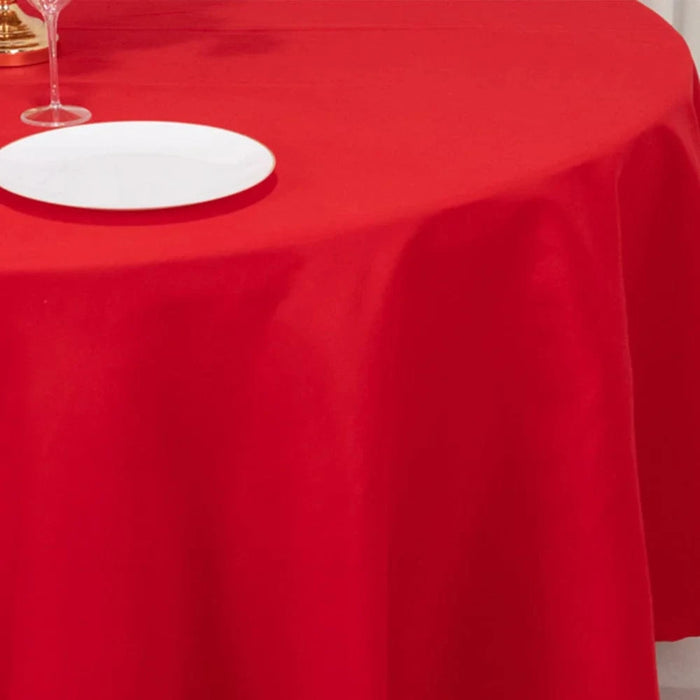 108" Cotton Blend Round Tablecloth for Weddings and Events