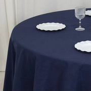 108" Cotton Blend Round Tablecloth for Weddings and Events
