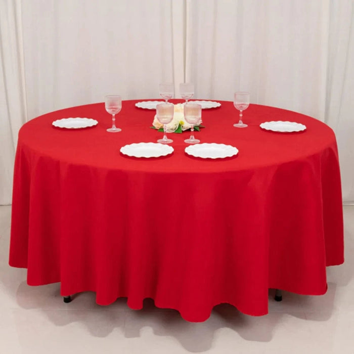 108" Cotton Blend Round Tablecloth for Weddings and Events