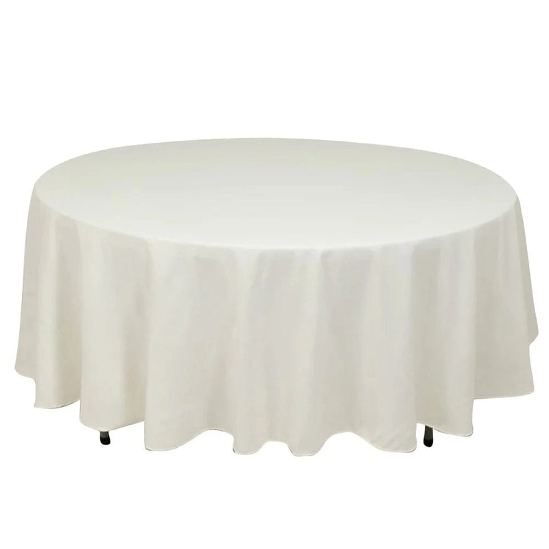 108" Cotton Blend Round Tablecloth for Weddings and Events
