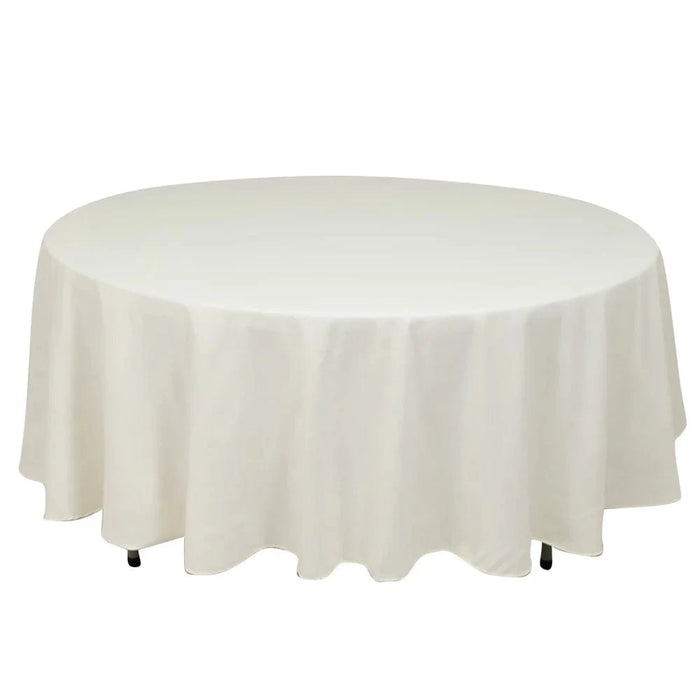 108" Cotton Blend Round Tablecloth for Weddings and Events