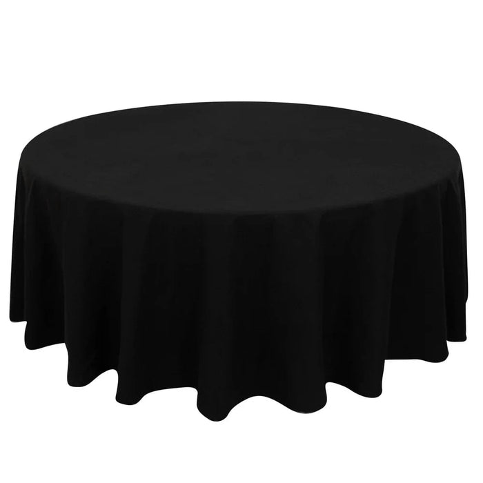 108" Cotton Blend Round Tablecloth for Weddings and Events