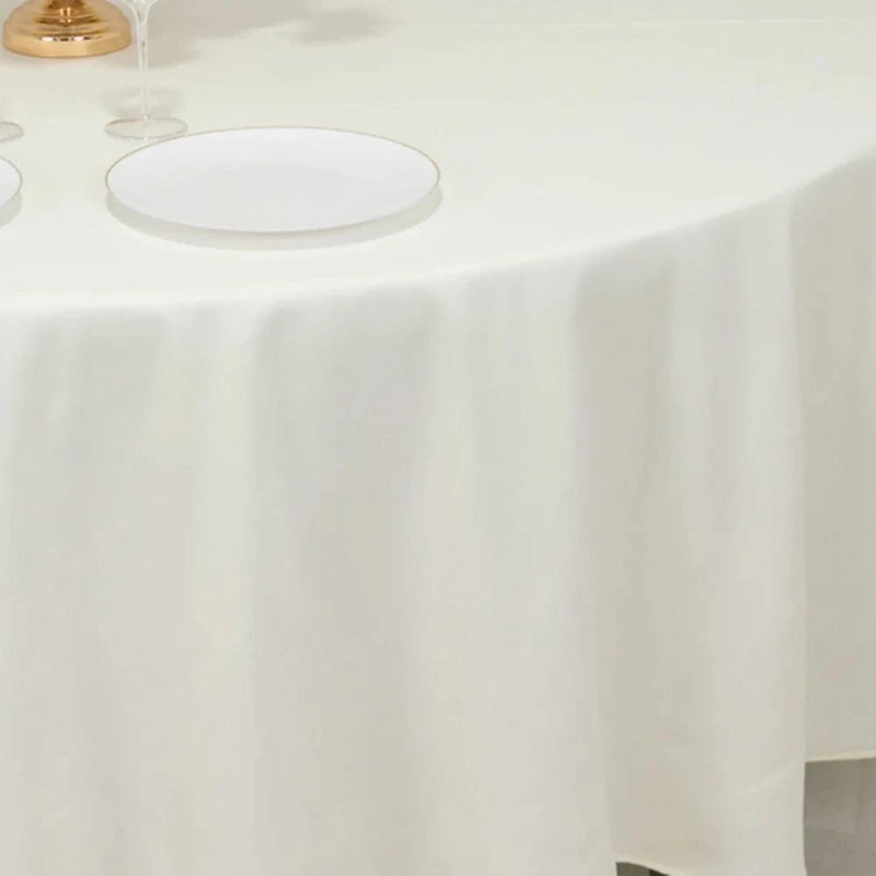 108" Cotton Blend Round Tablecloth for Weddings and Events