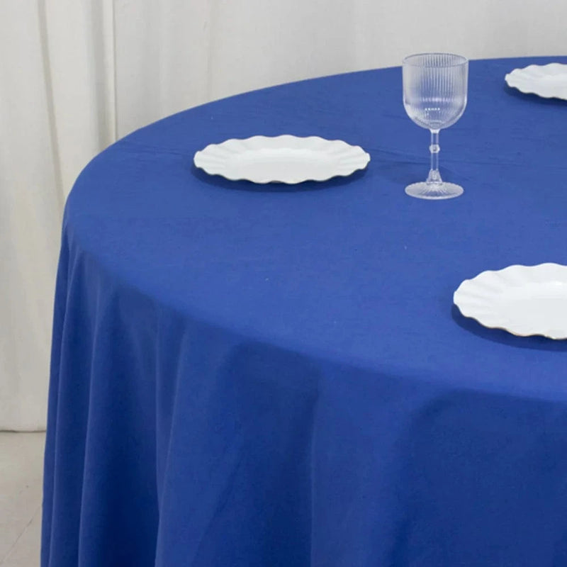 108" Cotton Blend Round Tablecloth for Weddings and Events