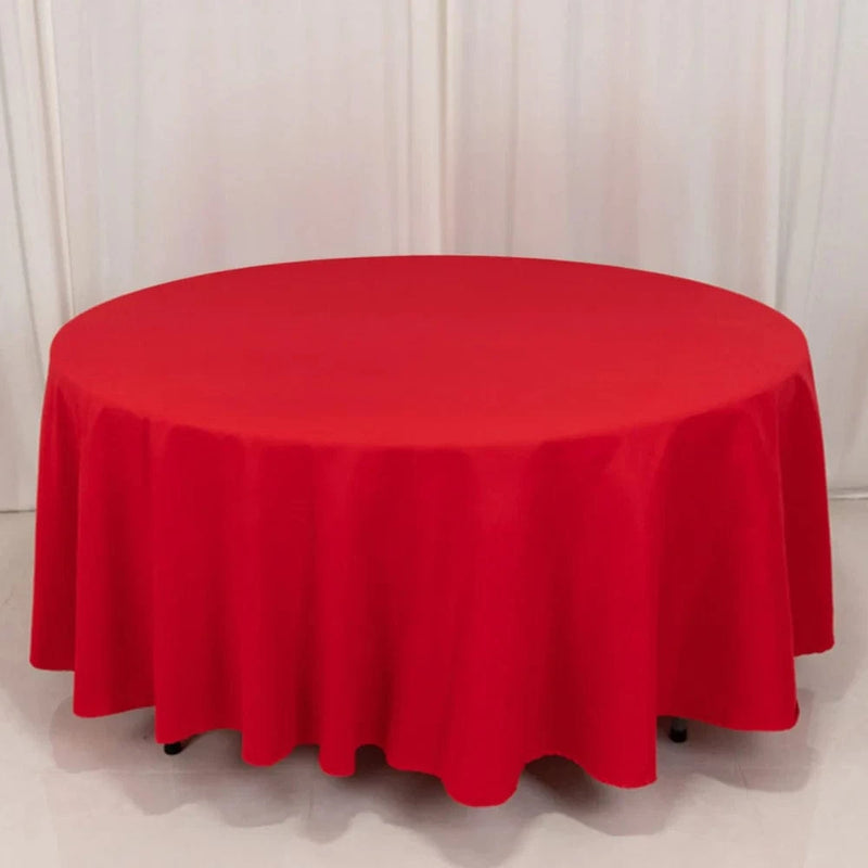 108" Cotton Blend Round Tablecloth for Weddings and Events