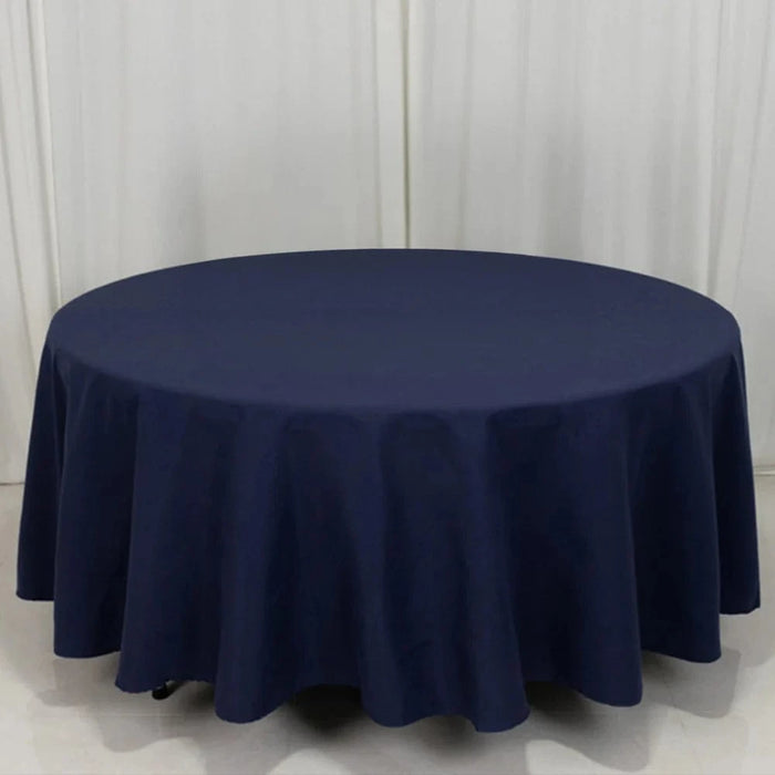 108" Cotton Blend Round Tablecloth for Weddings and Events