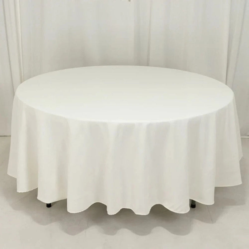 108" Cotton Blend Round Tablecloth for Weddings and Events