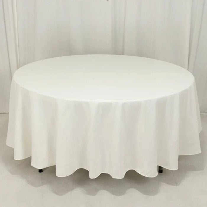 108" Cotton Blend Round Tablecloth for Weddings and Events