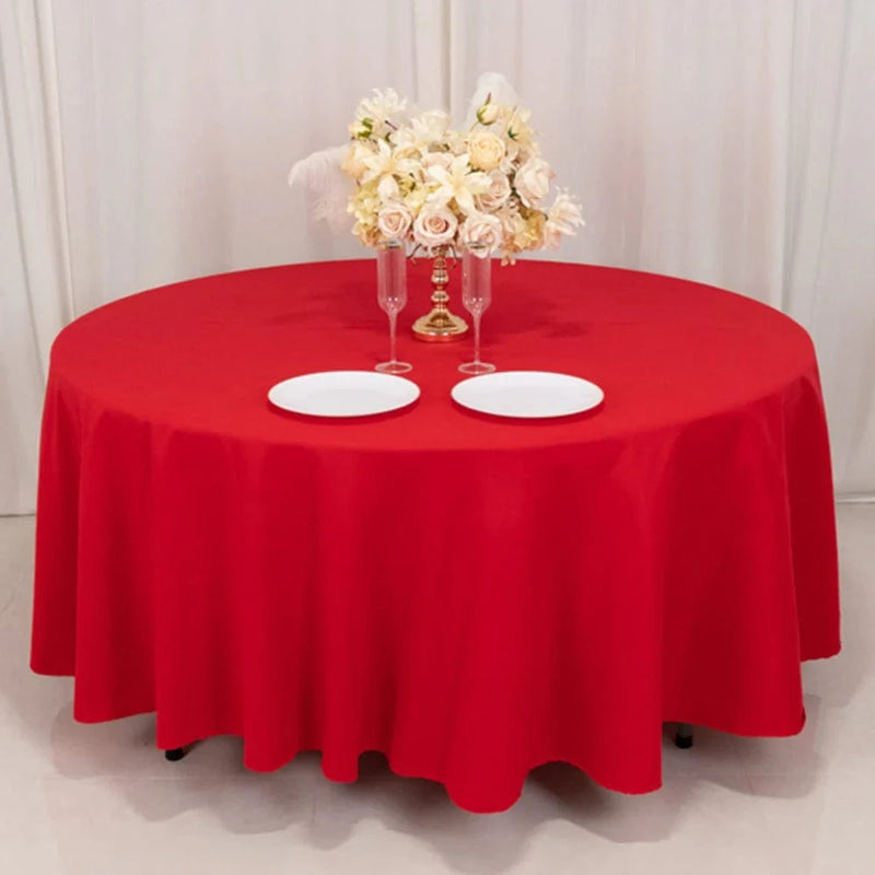 108" Cotton Blend Round Tablecloth for Weddings and Events
