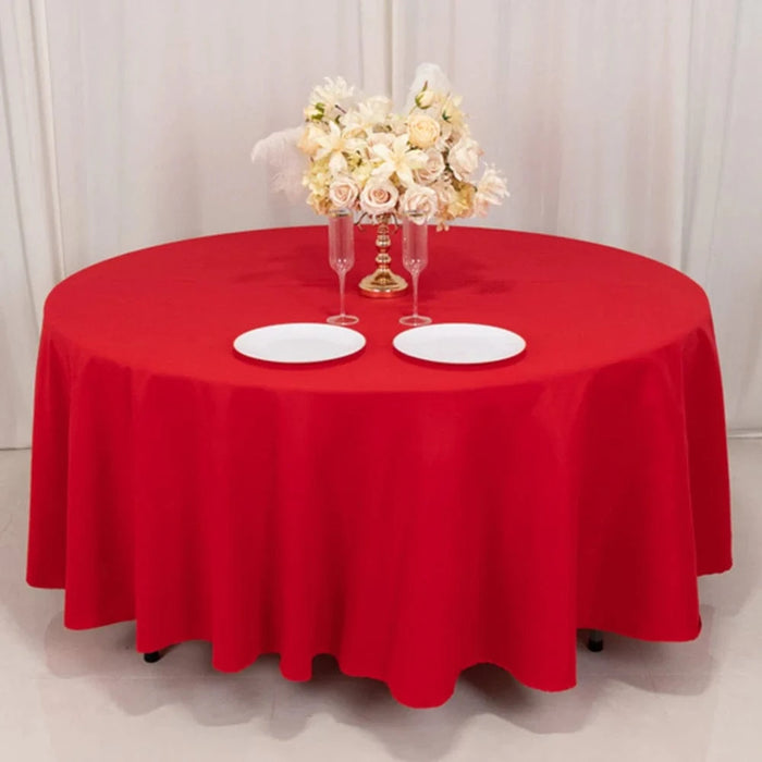 108" Cotton Blend Round Tablecloth for Weddings and Events