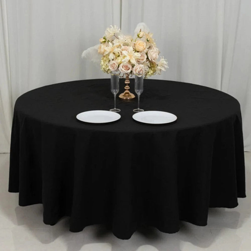 108" Cotton Blend Round Tablecloth for Weddings and Events