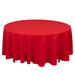 108" Cotton Blend Round Tablecloth for Weddings and Events TAB_COT01_108_RED