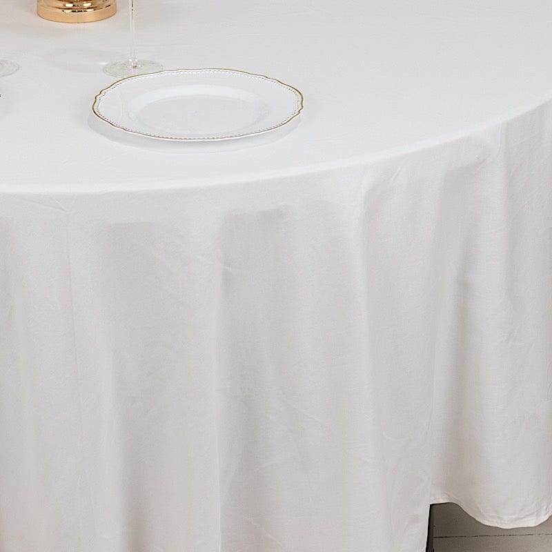 108" High Quality Cotton Round Tablecloth