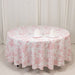 108" Polyester Round Tablecloth for Weddings and Events - French Toile Pattern