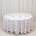 108" Polyester Round Tablecloth for Weddings and Events - French Toile Pattern