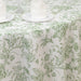 108" Polyester Round Tablecloth for Weddings and Events - French Toile Pattern