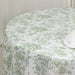 108" Polyester Round Tablecloth for Weddings and Events - French Toile Pattern