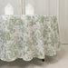108" Polyester Round Tablecloth for Weddings and Events - French Toile Pattern
