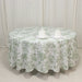 108" Polyester Round Tablecloth for Weddings and Events - French Toile Pattern