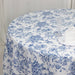 108" Polyester Round Tablecloth for Weddings and Events - French Toile Pattern