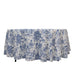 108" Polyester Round Tablecloth for Weddings and Events - French Toile Pattern