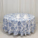 108" Polyester Round Tablecloth for Weddings and Events - French Toile Pattern