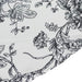 108" Polyester Round Tablecloth for Weddings and Events - French Toile Pattern