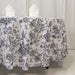 108" Polyester Round Tablecloth for Weddings and Events - French Toile Pattern