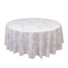 108" Polyester Round Tablecloth for Weddings and Events - French Toile Pattern TAB_PLY_FLORFT_108_LAV