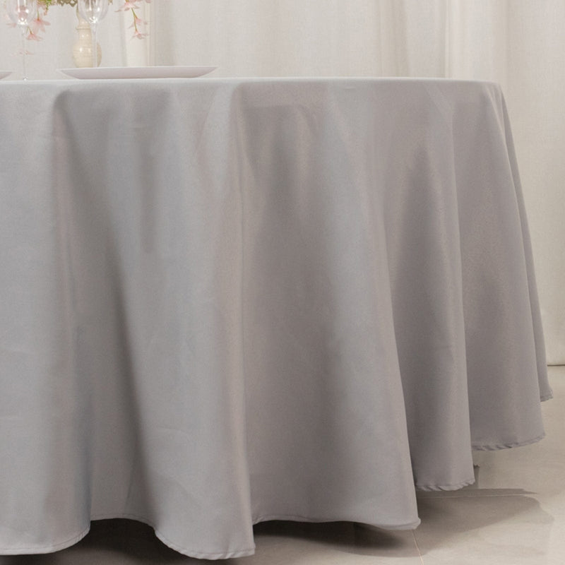 108" Premium Polyester Round Tablecloth Wedding Party Table Linens