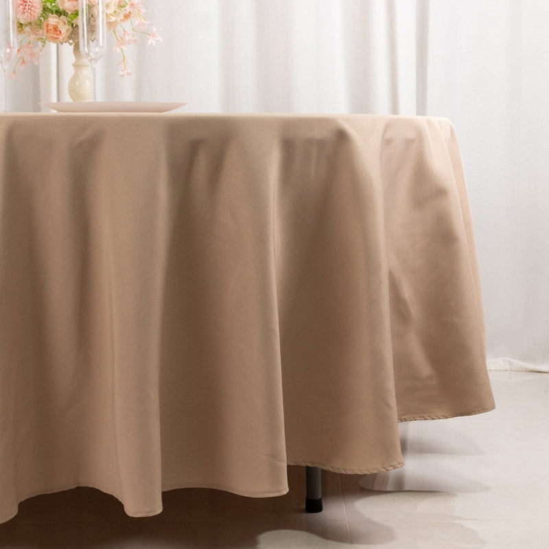 108" Premium Polyester Round Tablecloth Wedding Party Table Linens