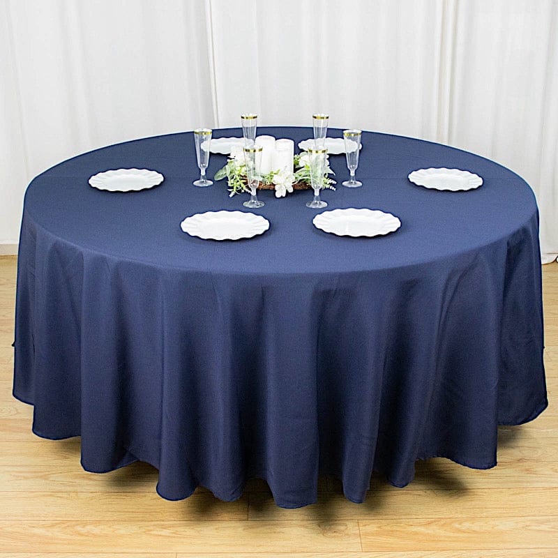 108" Premium Polyester Round Tablecloth Wedding Party Table Linens