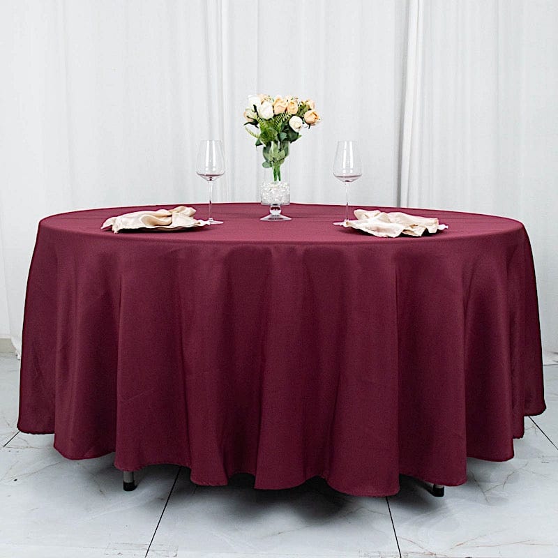108" Premium Polyester Round Tablecloth Wedding Party Table Linens