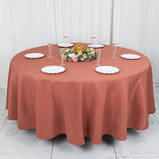 108" Premium Polyester Round Tablecloth Wedding Party Table Linens