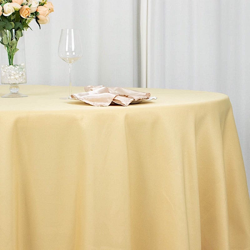 108" Premium Polyester Round Tablecloth Wedding Party Table Linens