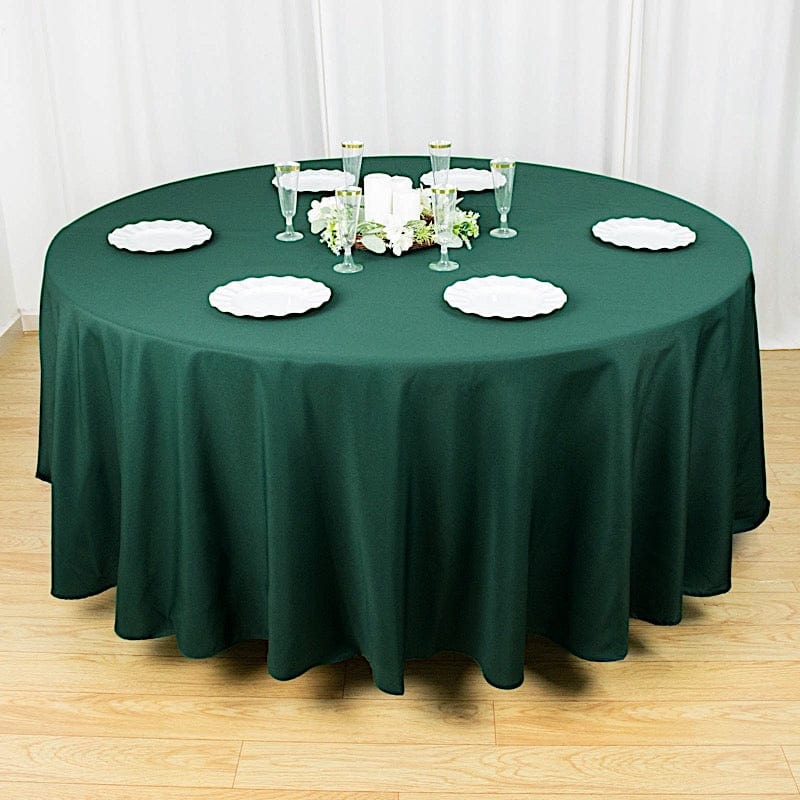 108" Premium Polyester Round Tablecloth Wedding Party Table Linens