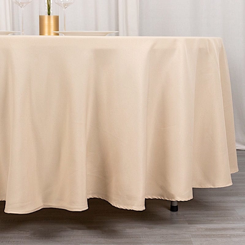 108" Premium Polyester Round Tablecloth Wedding Party Table Linens