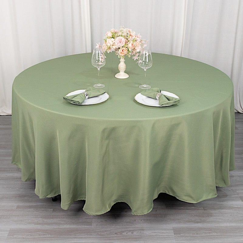 108" Premium Polyester Round Tablecloth Wedding Party Table Linens