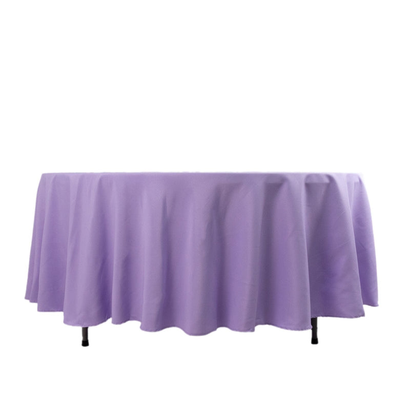 108" Premium Polyester Round Tablecloth Wedding Party Table Linens TAB_108_LAV_PRM
