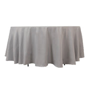 108" Premium Polyester Round Tablecloth Wedding Party Table Linens TAB_108_SILV_PRM