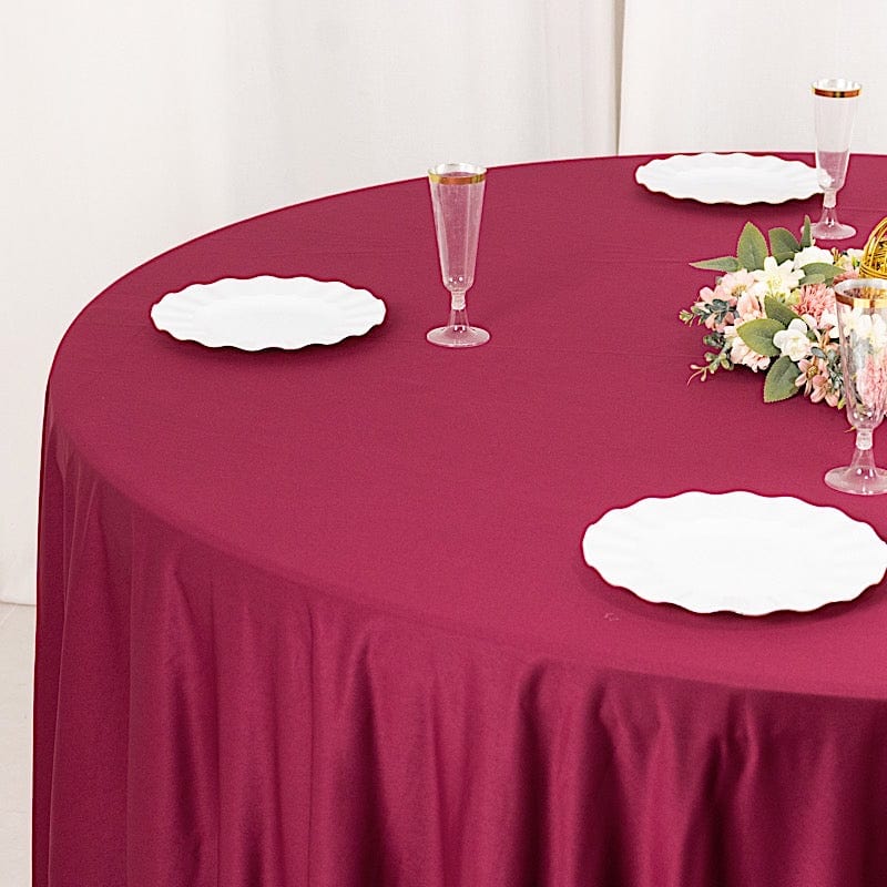 108" Premium Scuba Round Tablecloth